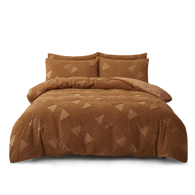 Geometric Style Tufted Comforter Set