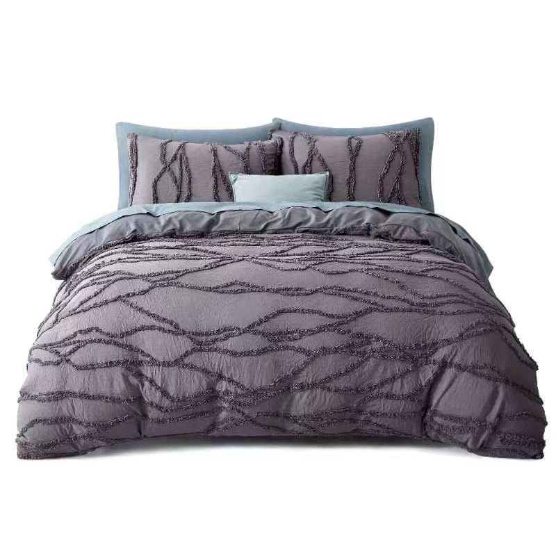 Bohemian Style Tufted Comforter Set