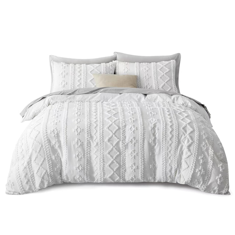 Bohemian Style Tufted Comforter Set