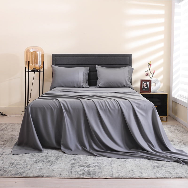 Pure Natural Bamboo Fiber Bed Sheet Set