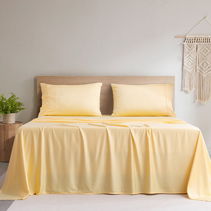 Pure Natural Bamboo Fiber Bed Sheet Set