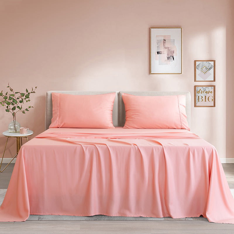 Pure Natural Bamboo Fiber Bed Sheet Set