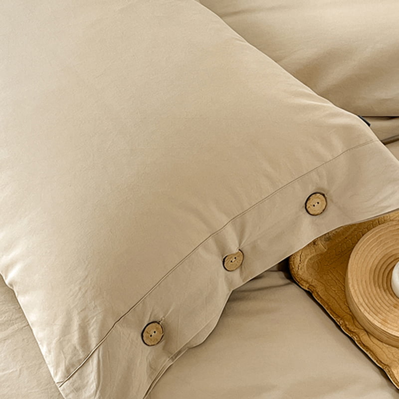 Buttoned Cotton Duvet Cover