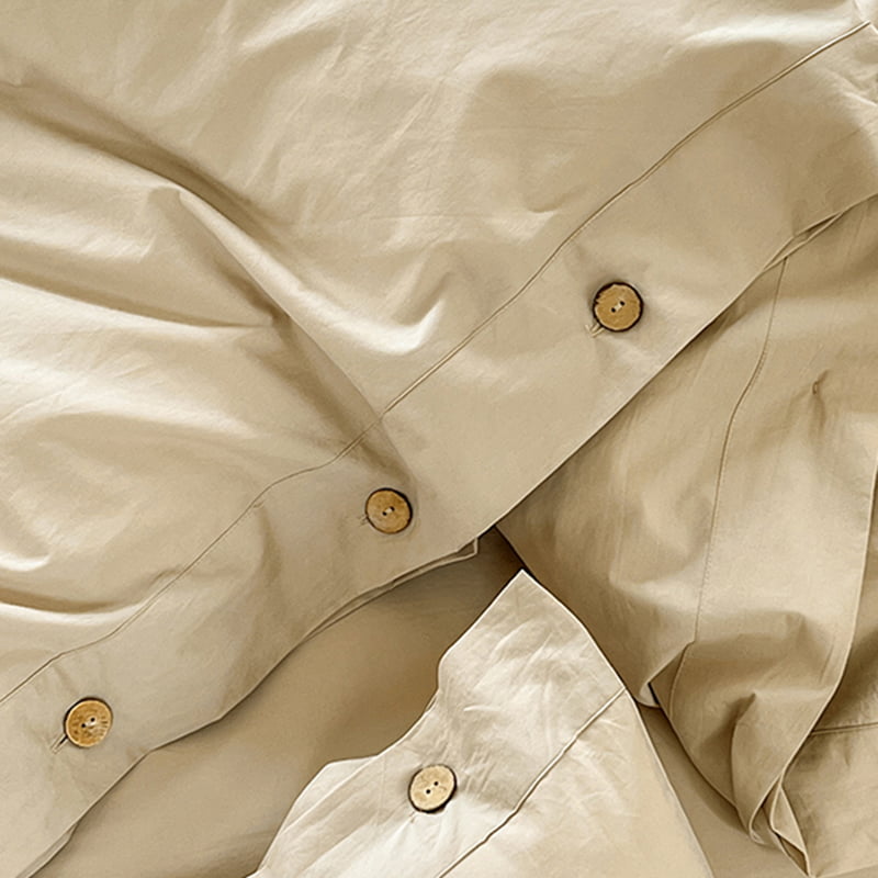 Buttoned Cotton Duvet Cover