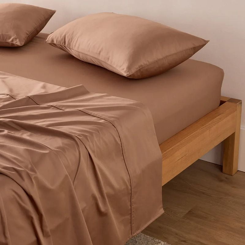 Solid Color Pure Cotton Bed Sheet Set