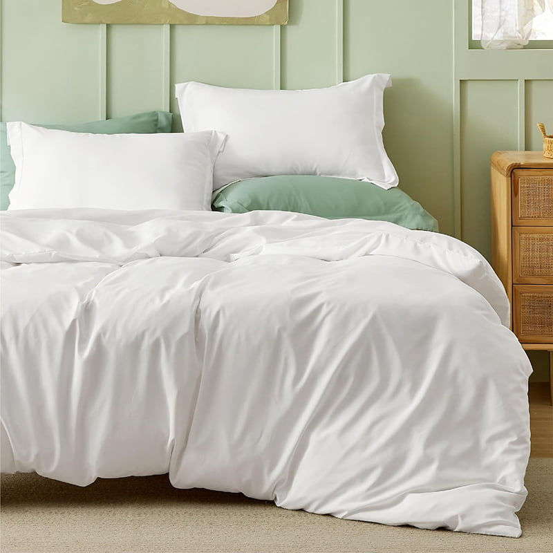 Solid Bamboo Duvet Cover and Pillow Sham