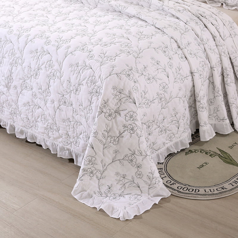 Ruffle Edge Quilt Set-3PC