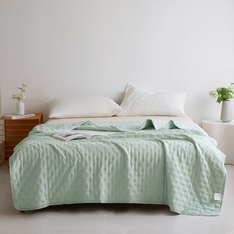 Soft Ultrasonic Washed Quilt Three Piece Set