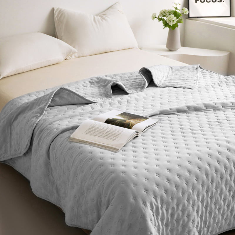 Soft Ultrasonic Washed Quilt Three Piece Set