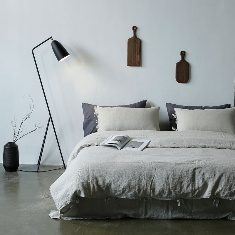 Bowknot linen Duvet Set