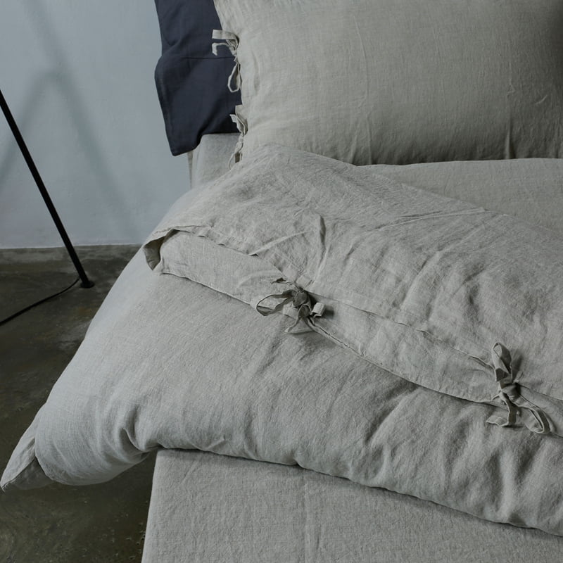 Bowknot linen Duvet Set