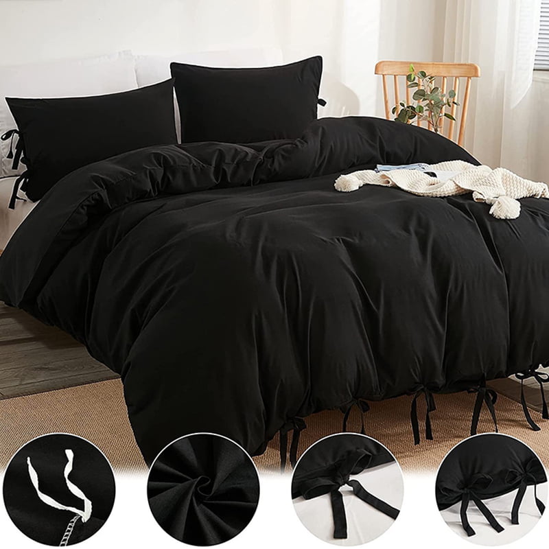 Bowknot Microfiber Duvet Set