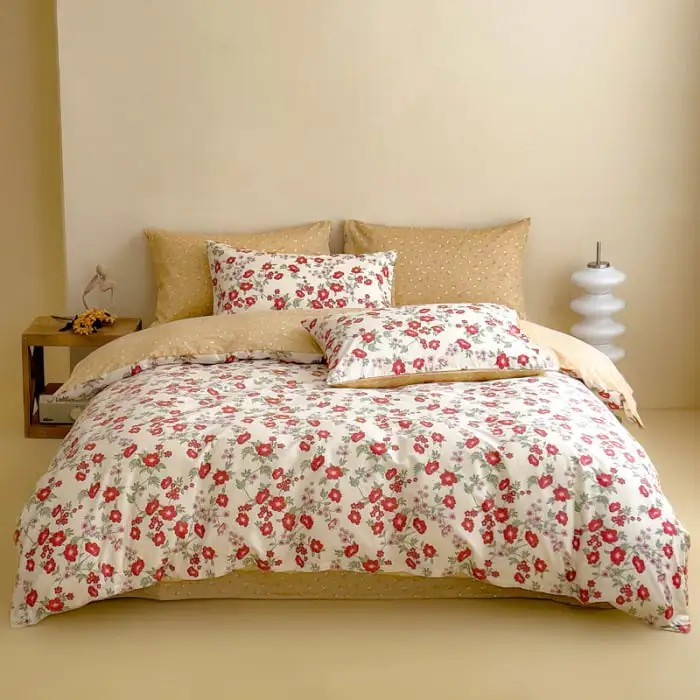 How to differentiate between high quality and low quality  cotton printed duvet covers based on print and fabric?